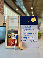 WKI-02 Flip Calendar & Stationary Holder