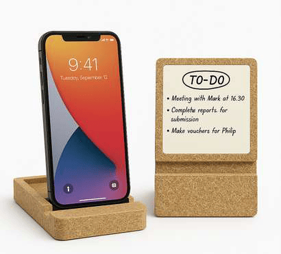 Memo Holder + Phone Stand