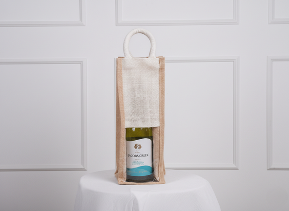 Natural bottle bag